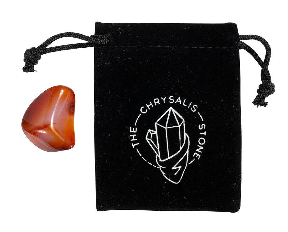 ベンガラ石 Tumbled Carnelian Chrysalis Stone Carnelian | Tumbled Stone | 0.75